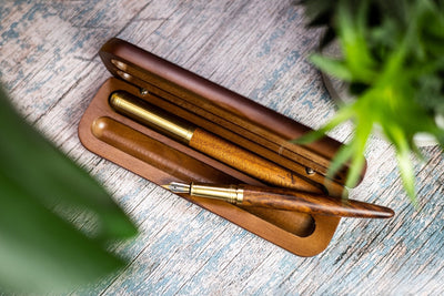 Fountain Pen and Roller Ball Pen Set - Avocado & Spice