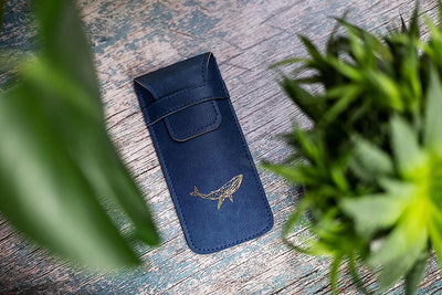 Pen Pouch - Blue Whale - Avocado & Spice