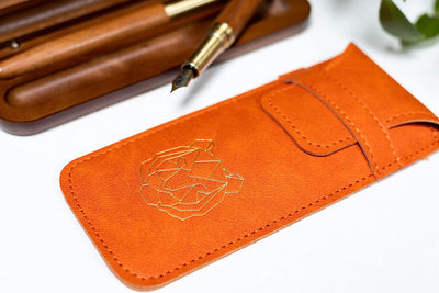 Pen Pouch - Orange Tiger - Avocado & Spice